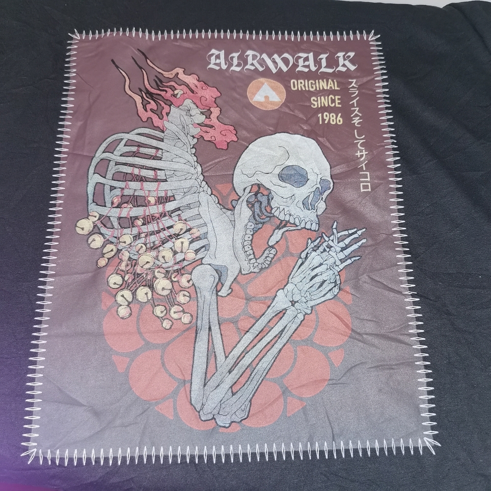 Airwalk Black Skeleton‎ Graphic Tee - Picture 5 of 9